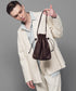 MR.OLIVE E.O.I / WATER PROOF LIGHT LEATHER / DRAWSTRING BAG ミスターオリーブ イーオーアイ / 防水ライトレザー / 巾着バッグ